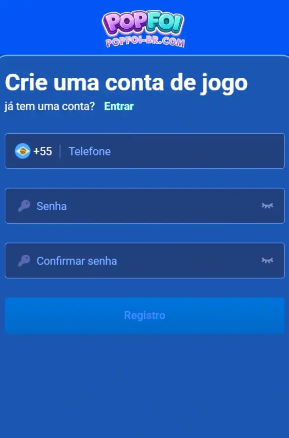 Registrar na POPFOI